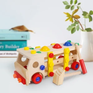 Wooden Baby Simulated Carpenter Building Tools Game