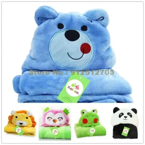 Baby Hood Cartoon Bath BathrobeTowel