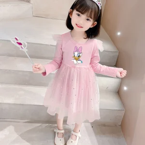 Minnie Princess Girls Daisy Dress - Long sleeves