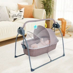 5-Speed Auto Rocking Baby Cradle